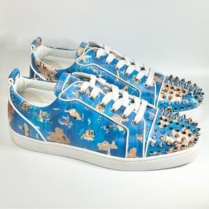 New Christian Louboutin Louis Junior Spikes Sneakers Mens Size 43.5EU/10.5US